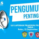 Pengumuman Uji Laporan PKL/Prakerin pada Rabu, 13 September 2023